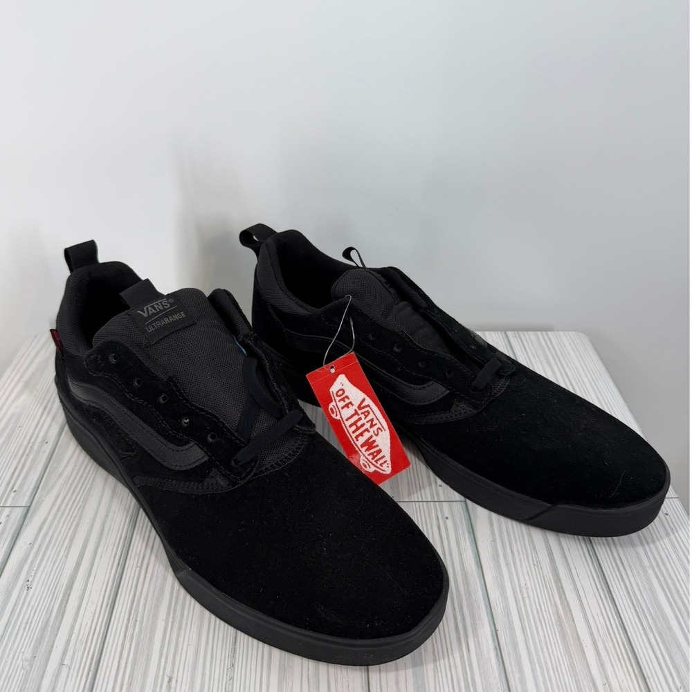 Vans UltraRange EXO SE Black Suede Low Top Sneakers Mens Size 13 NEW - Picture 4 of 9